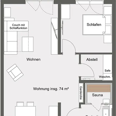 Schoene Tiet - Kueste33 26 Appartamento Tossens
